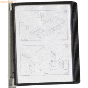 Durable Wandhalter für Sichttafeln A4 Vario Magnet Wall 5 magnetisch m