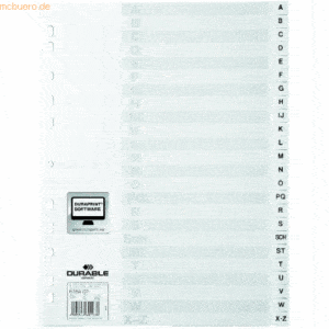 Durable Register A4 1-24 PP weiß