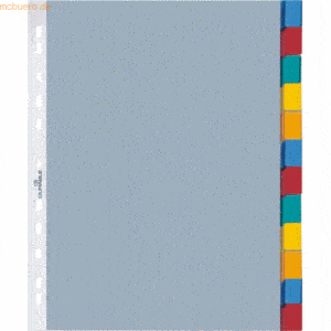 Durable Hüllenregister 12-teilig Jan-Dez. transparent