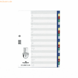 Durable Register A4 A-Z PP farbig