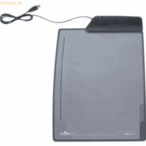 Durable Schreibunterlage Work Pad mit USB-Hub schwarz