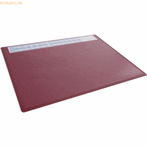 5 x Durable Schreibunterlage PP 65x50cm rot