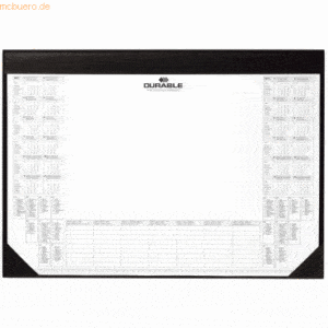 Durable Schreibunterlage 59x42cm mit Kalenderblock schwarz
