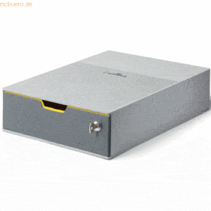 Durable Schubladenbox Varicolor 1 Safe A4 1 Fach geschlossen 77mm grau