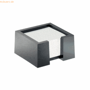 Durable Zettelkasten Note Box cubo schwarz