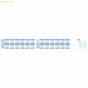 Durable Jahreskalender Ersatzeinlage VE=10 Stück weiß