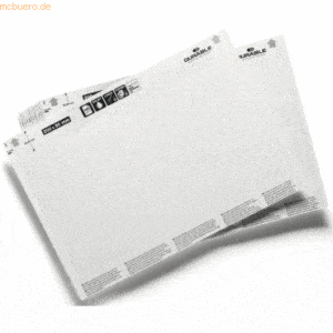 Durable Beschriftungsschilder Labelfix/Scanfix/C-Profile weiß 200x30mm
