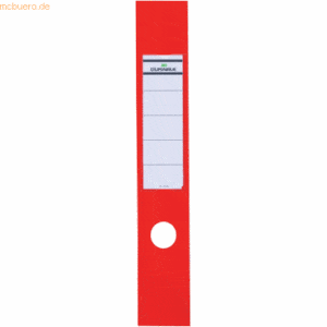 Durable Ordnerrückenschild Ordofix breit 60x390mm rot VE=10 Stück