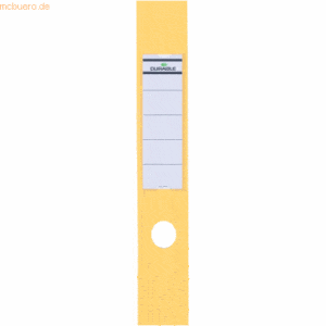 Durable Ordnerrückenschild Ordofix breit 60x390mm gelb VE=10 Stück