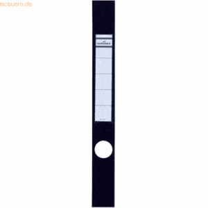 Durable Ordnerrückenschild Ordofix schmal 40x390mm schwarz VE=10 Stück