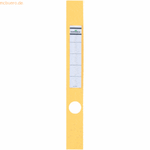 Durable Ordnerrückenschild Ordofix schmal 40x390mm gelb VE=10 Stück