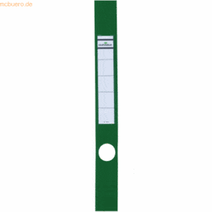 Durable Ordnerrückenschild Ordofix schmal 40x390mm grün VE=10 Stück