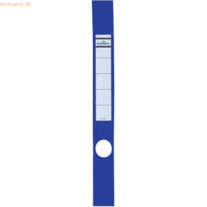 Durable Ordnerrückenschild Ordofix schmal 40x390mm blau VE=10 Stück