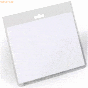 Durable Namensschilder 90x60mm Kunststoff transparent VE=5 Stück