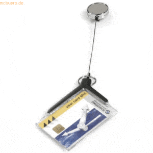 Durable Sicherheitsausweishalter Card Holder de luxe pro anthrazit VE=