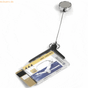 Durable Sicherheitsausweishalter Card Holder de luxe pro Duo anthrazit