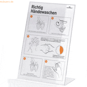 2 x Durable Tischaufsteller A4 transparent