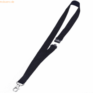 Durable Textilband 20mm mit Karabiner 44cm schwarz