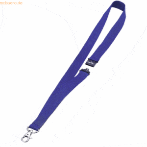 Durable Textilband 20mm mit Karabiner 44cm dunkelblau