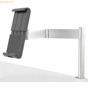 Durable Tablet-Tischhalter 7-13 Zoll mit Schwenkarm metallic silber