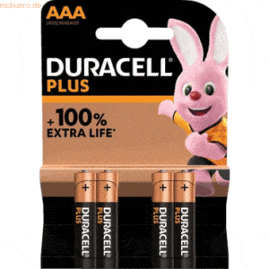 Duracell Batterie Plus AAA Micro 4 Stück