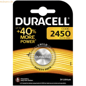 Duracell Knopfzelle Lithium CR2450 3V 560mAh