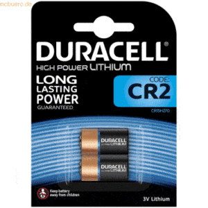Duracell Fotobatterie Ultra Photo CR2 CR17355 VE=2 Stück