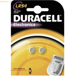 Duracell Knopfzelle Elektro LR54 2 Stück
