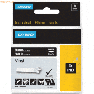 Dymo Schriftbandkassette Vinylband PVC 5