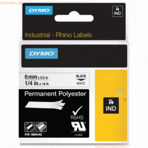 Dymo Schriftbandkassette Rhino Band ID1 Polyester