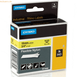 Dymo Schriftbandkassette Nylon flexibel laminiert 3