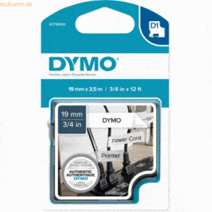 Dymo Schriftbandkassette D1 Nylon flexibel laminiert 3