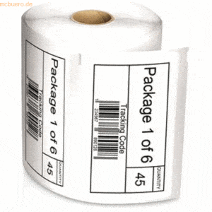 Dymo Thermoetikett für Etikettendrucker Adressetikett 89x28mm weiß VE=