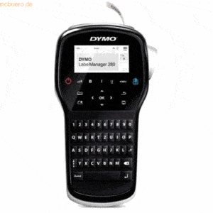 Dymo Beschriftungsgerät LabelManager 280 QWZ D1-Bänder 12mm 220 Zeiche