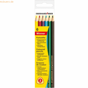 10 x Eberhard Faber Buntstifte Winner VE=6 Farben