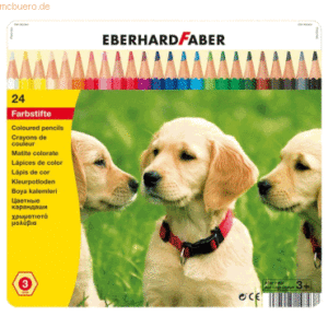 Eberhard Faber Buntstifte hexagonal VE=24 Farben Blechetui