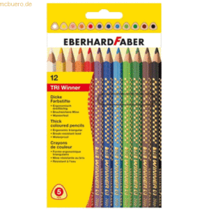 5 x Eberhard Faber Buntstift Tri Winner VE=12 Farben