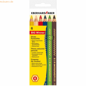 5 x Eberhard Faber Buntstift Big Winner VE=6 Farben