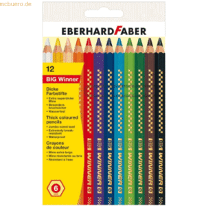 5 x Eberhard Faber Buntstift Big Winner VE=12 Farben