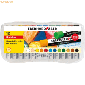 Eberhard Faber Ölpastellkreide 70mm VE=12 Stück Plastikbox