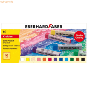 5 x Eberhard Faber Soft-Pastellkreiden 64mm VE=12 Stück Kartonetui
