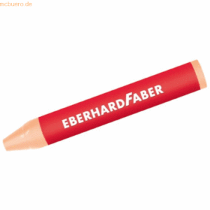 12 x Eberhard Faber Wachskreide dreikant fleischfarbe hell