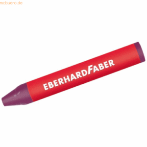 12 x Eberhard Faber Wachskreide dreikant magenta