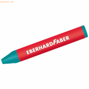 12 x Eberhard Faber Wachskreide dreikant kobaltgrün tief