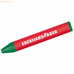 12 x Eberhard Faber Wachskreide dreikant smaragdgrün