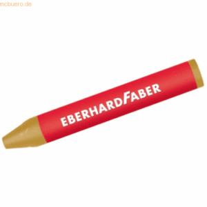 12 x Eberhard Faber Wachskreide dreikant gold