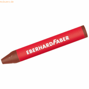 12 x Eberhard Faber Wachskreide dreikant siena gebrannt