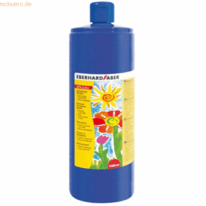 Eberhard Faber Schulmalfarbe Efacolor Tempera 1000ml Flasche kobaltbla