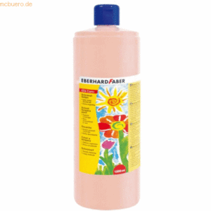 Eberhard Faber Schulmalfarbe Efacolor Tempera 1000ml Flasche fleischfa