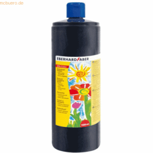 Eberhard Faber Schulmalfarbe Efacolor Tempera 1000ml Flasche schwarz